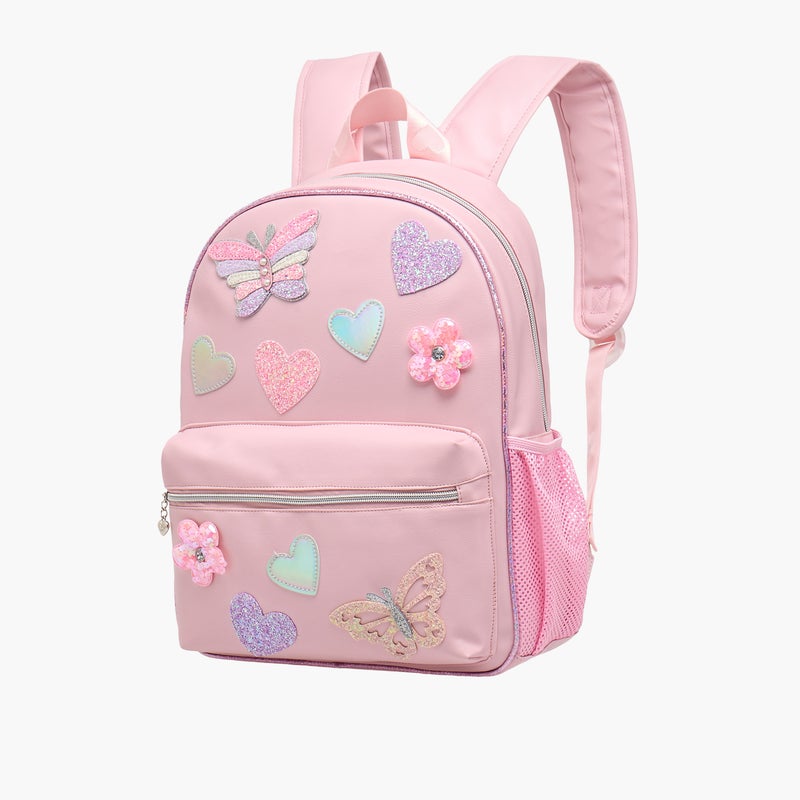 OMG Backpack - Butterfly Hearts Daisy-15.5In-2 Cnmprt (Pvc) Pink \ 31.15X10.16X39.37 - Image 3
